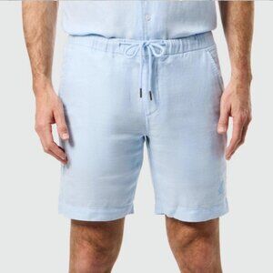 Psycho Bunny Blue Linen Blend Drawstring Short W32